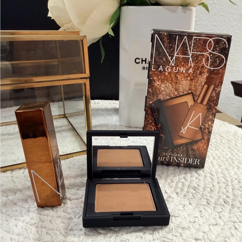 NARS Laguna Sephora Set Mini Bronzing Powder + Afterglow Lip Balm NIB.
